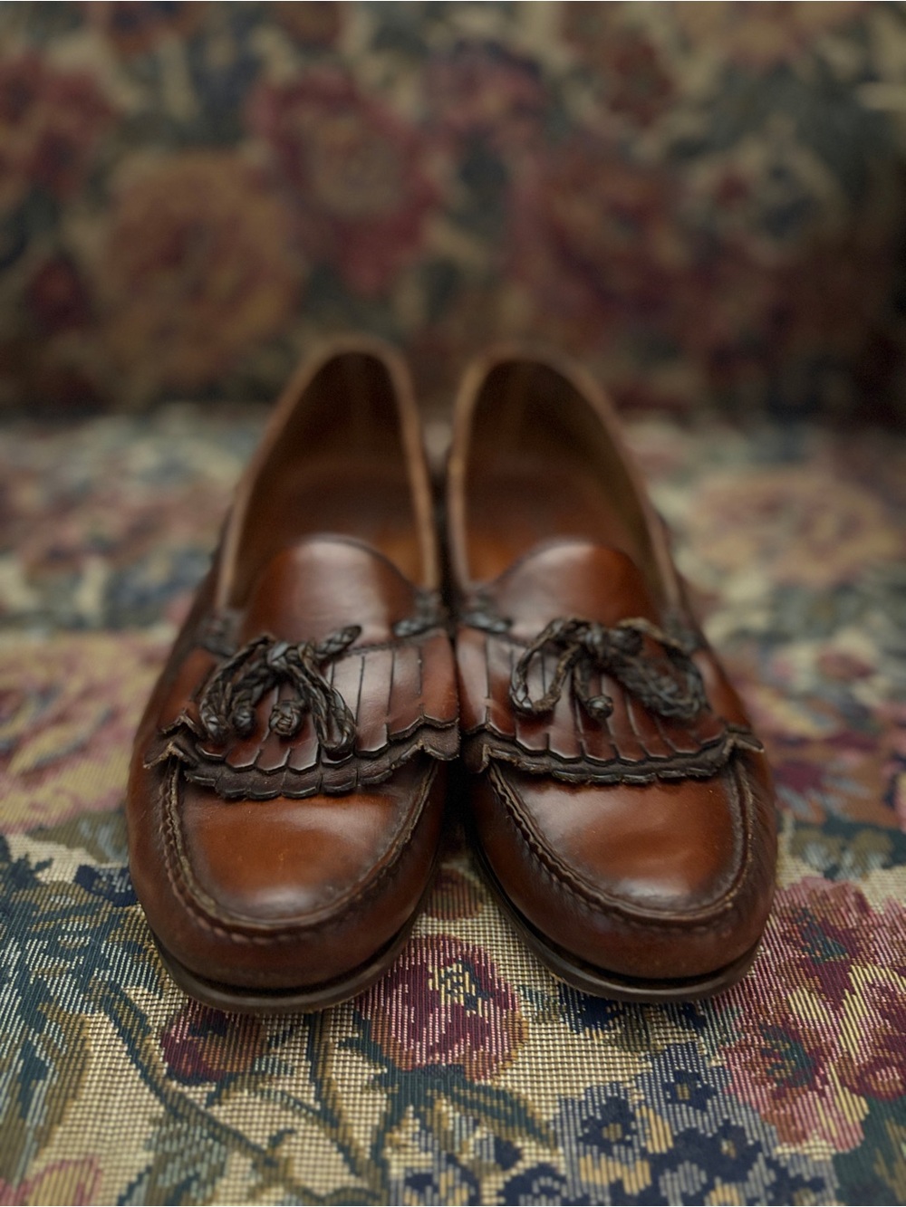 Vintage J. Murphy by Johnston & Murphy Leather Kiltie Tassel Loafers Men’s 9D